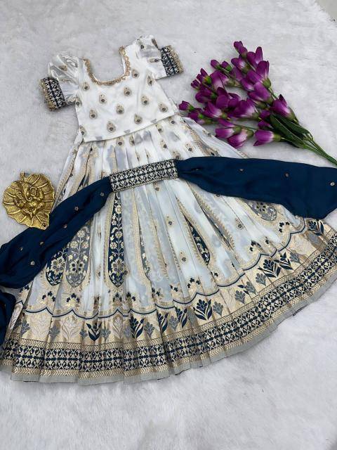 NEW LAUNCING KIDS LEHENGA CHOLI nylon silk Kids clothing wholesale market in Kolkata